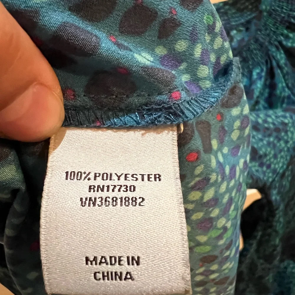 Blue patterned tunic - Picture 3 of 3